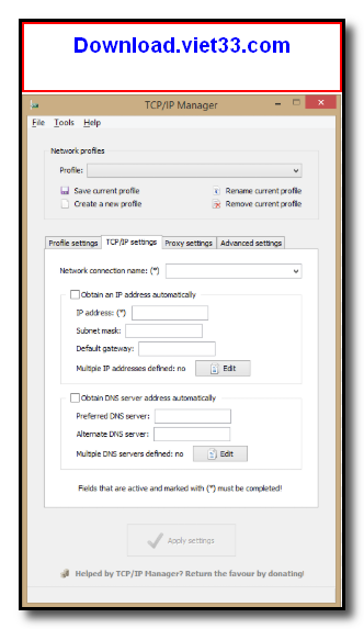 Download TCP/IP Manager– Giải Pháp Quản Lý Cấu Hình Mạng Toàn Diện Cho ...